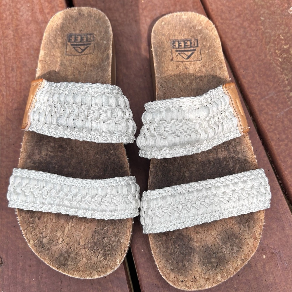 Reef Sandals 7 Cork Bottom Slip  on